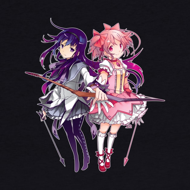 Homura & Madoka by YueGraphicDesign